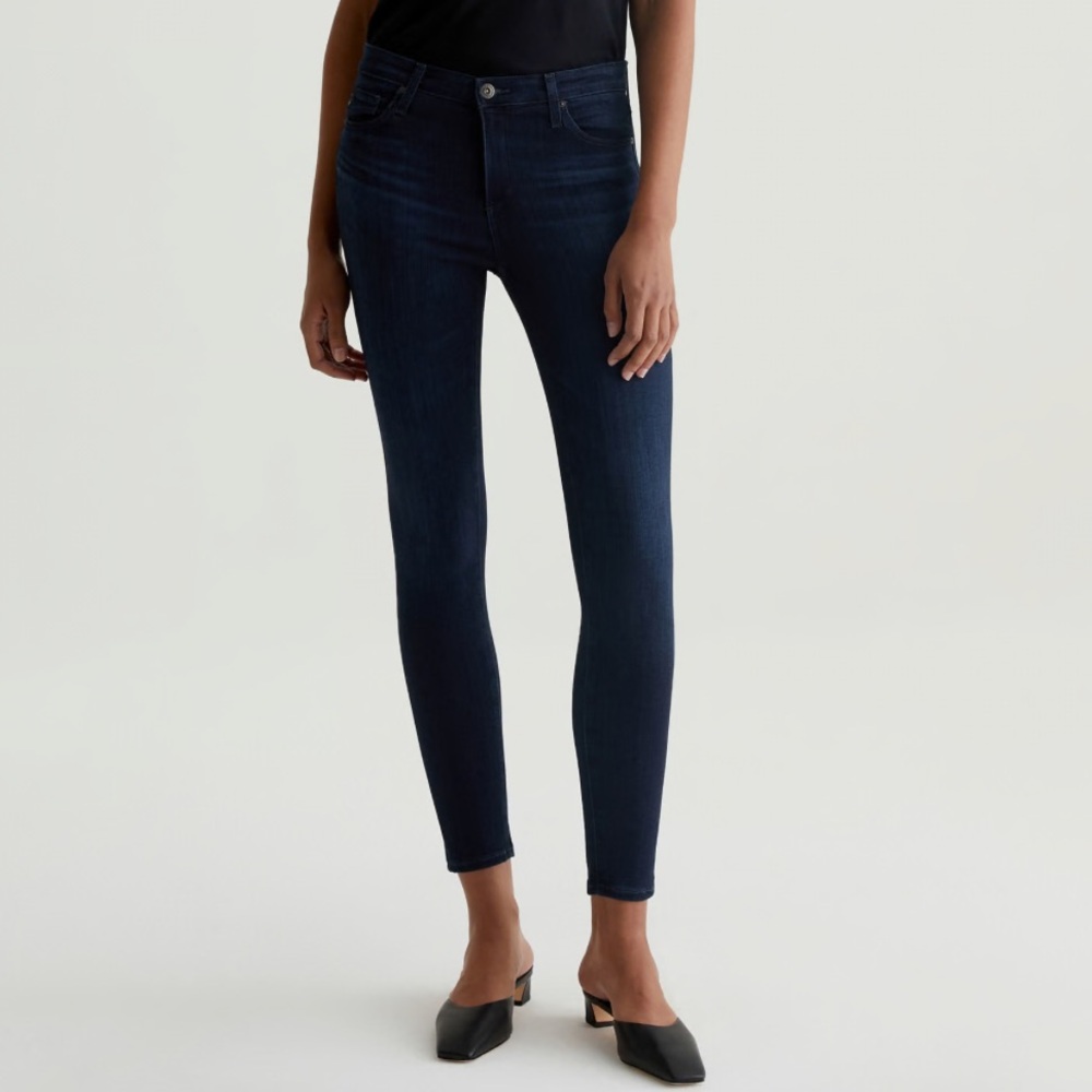 NWT AG Adriano Goldschmied Super Skinny Legging Ankle Dark Wash Jeans